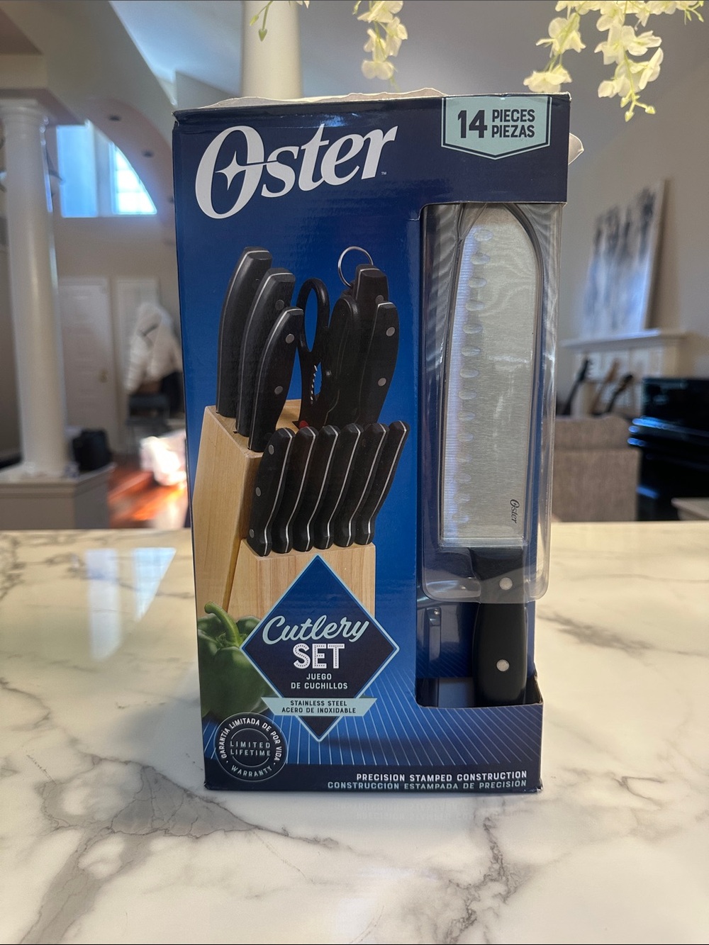 Oster Cutlery Set with Black Handles